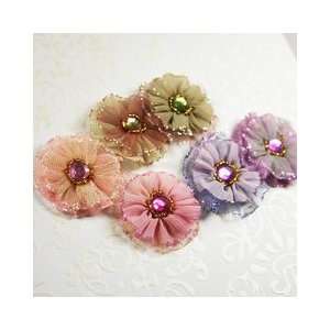     Fabric Flower Embellishments   Dorae Arts, Crafts & Sewing