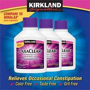   LaxaClear 3 Bottles 90 Doses Total   Compare to MiraLAX  