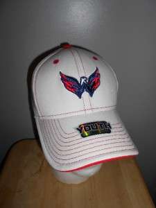 NEW Washington CAPITALS Youth Size 4 7 Nice White Embroidered Hat Cap 