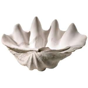  White Clam Shell Decorative Bowl