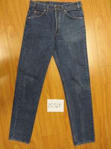 Used levis blue USA 505 regular fit jeans 33x36 1555R  