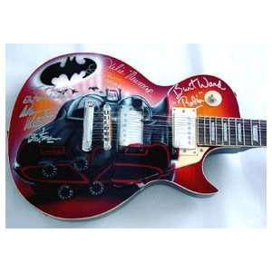  Batman Signed Autographed Adam West + Guitar Everything 