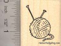 Alpaca Yarn Ball Rubber Stamp D13305  