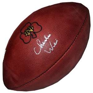   Weis Autographed Notre Dame Game Model Football