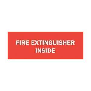 Sign,7x10,fire Extinguisher Inside   BRADY  Industrial 