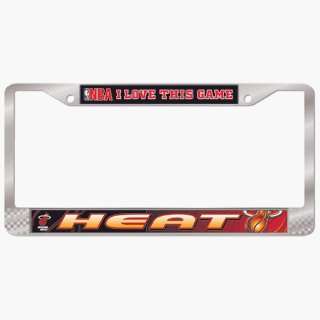  Miami Heat Chrome License Plate Frame ** Sports 