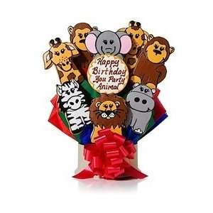 Happy Birthday Party Animal Cookie Bouquet  Grocery 