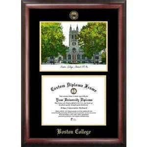 Boston College Gold Embossed Diploma Frame with Lithograph