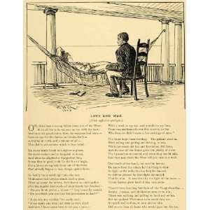  1898 Print Harvard Lampoon Poem Love Romance Player 