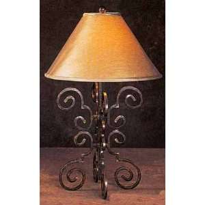    Black Metallic Gold Wrought Iron Table Lamp