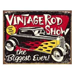  Vintage Hot Rod Car Show tin sign #1324 