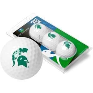  Michigan State Spartans NCAA 3 Golf Ball Sleeve Pack 
