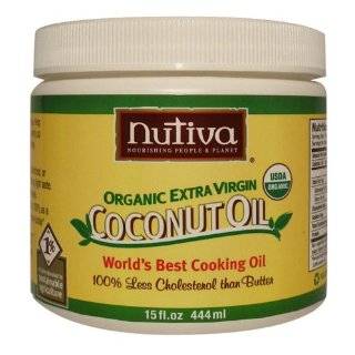 Nutiva Organic Extra Virgin Coconut Oil, 15 Ounce Tubs (Pack of 2)