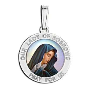  Our Lady Of Sorrows Medal Color Jewelry