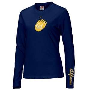  Nike Cal Golden Bears Navy Blue Ladies Classic Logo Long 