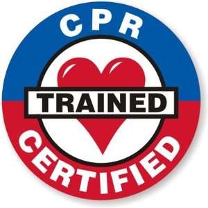  CPR Certified Trained Silver Reflective (3M Scotchlite 