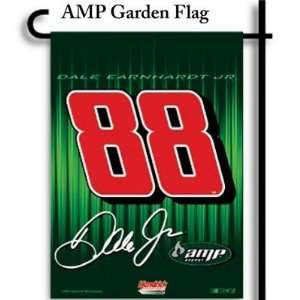  DALE EARNHARDT JR #88 AMP 2 SIDED 13 X 18 GARDEN FLAG BY 