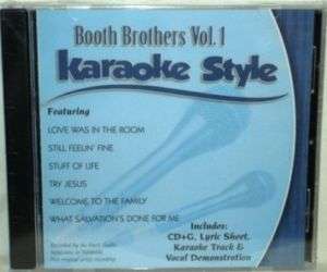 Booth Brothers V1 Christian Karaoke NEW CD+G  