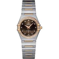 Omega Constellation Womens Two tone Diamond Watch  