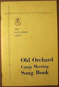   Salvation Army Camp Meeting Song Book, Old Orchard Beach, Maine  