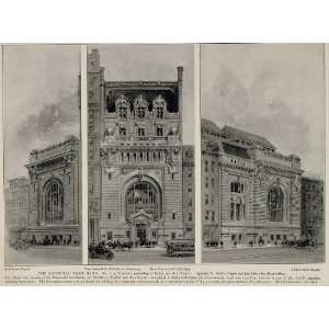 1903 National Park Bank 214 Broadway Fulton NYC Print   Original 