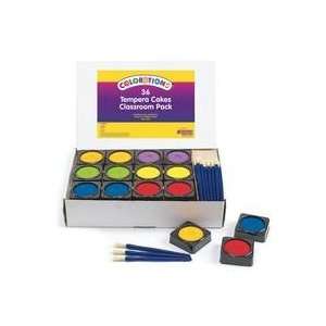   Colorations 36 Individual Tempera Cake Classroom Pack