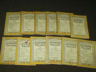 National Geographic magazine   All 12 issues from 1928  