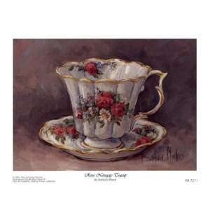  Rose Nosegay Teacup by Barbara Mock 8x6