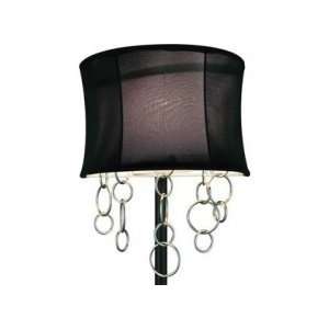   Halo Chrome One Light Sconce with Metal Rings