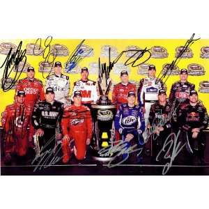  2009 Chase for the Sprint Cup 8.5X11 Picture 12X SIGNED 