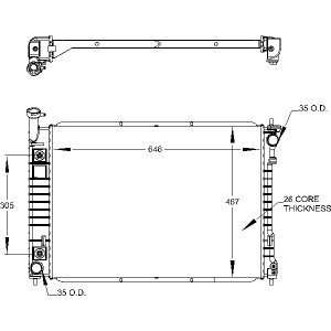  Radiator 2002 99 Mercury Automotive