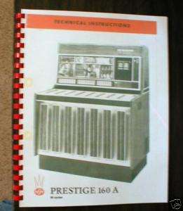 NSM Prestige 160 A Service & Parts Jukebox Manual  