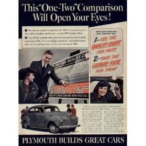 This One Two Comparison Will Open Your Eyes  1940 Plymouth Ad 