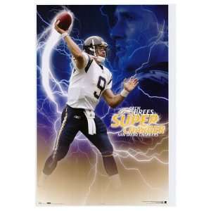  San Diego Chargers (Drew Brees) Sports Poster Print