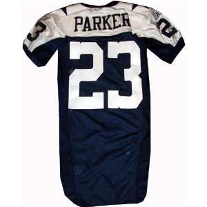  Byron Parker #23 Cowboys Game Issued Navy Throwback Jersey 