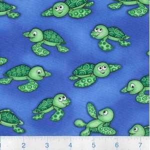  45 Wide Sea Babies Turtles Fabric By The Yard Arts 