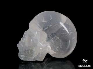 Selenite Carved Crystal Skull, Healing  