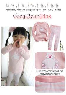 NEW Baby & Toddlers Sleepwear Pajama Cozy Bear Pink  