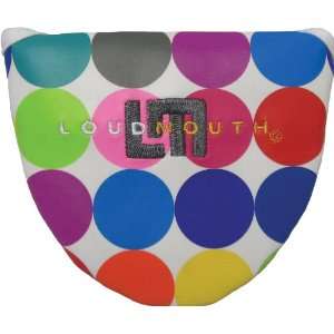    Loudmouth Golf Putter Cover XL   Disco Balls White 