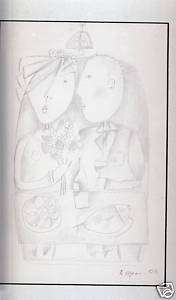 Vyacheslav Shraga Abstract Pencil Drawing of a Wedding  