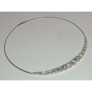  11.21 carats big Diamonds necklace tennis graduated 