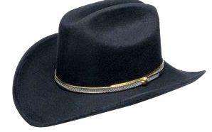 Western Texas Crown Cowboy Hat Black  