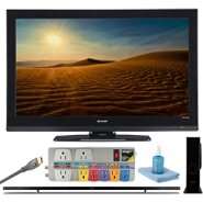 . 1080p LCD TV with 60Hz, 2.1 Channel Sound Bar System and Monster HD 