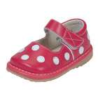 Squeak Me Shoes 13257 Red Polka Dot Girls Toddler Shoe Size 7