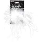 Darice Ostrich Feather Hair Clip 1/Pkg White