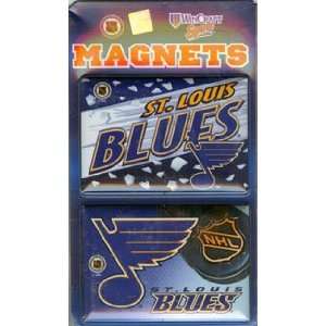  St Louis Blues Square Magnet   2 Pack