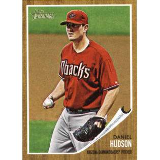 2011 Topps Heritage Baseball Card # 383 Daniel Hudson Arizona 