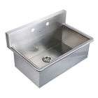   commercial drop in laundry scrub sink  Brushed Stainless Steel