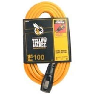 Coleman Cable Inc. 2738 12/3 Locking Plug Outdoor Extension Cord, 100 
