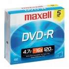  DVD R 16x 4.7 GB 120 Minute Recordable Disc in Jewel Case   (5 Pack